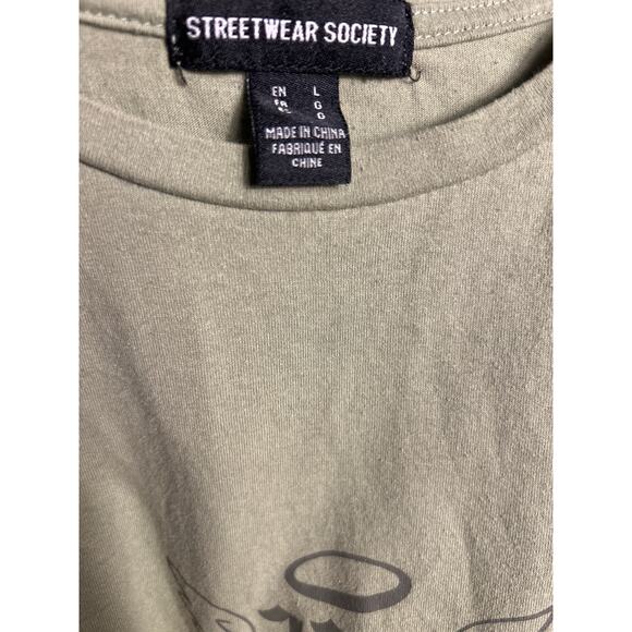 Street Wear Society Women's Angel 222 Alignment Tshirt Green Large - Picture 2 of 4